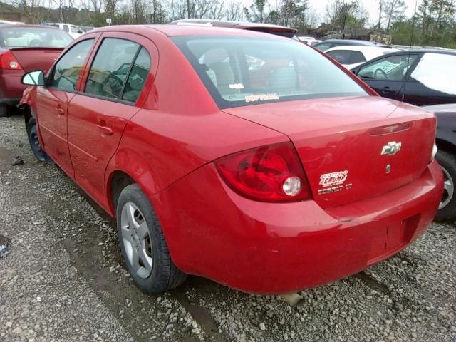 1G1AL55F477115782 - 2007 CHEVROLET COBALT LT RED photo 3