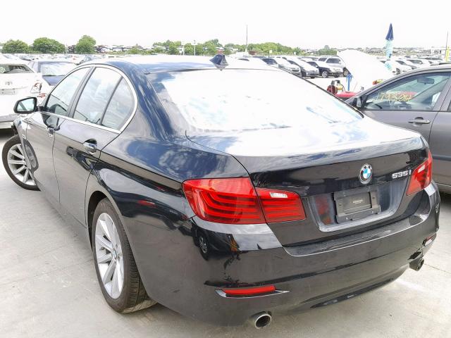 WBA5B1C58FG125628 - 2015 BMW 535 I BLACK photo 3