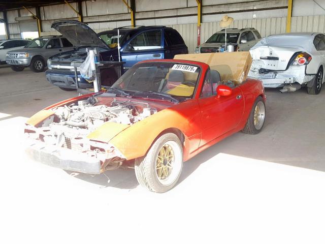 JM1NA3515N0305068 - 1992 MAZDA MX-5 MIATA RED photo 2