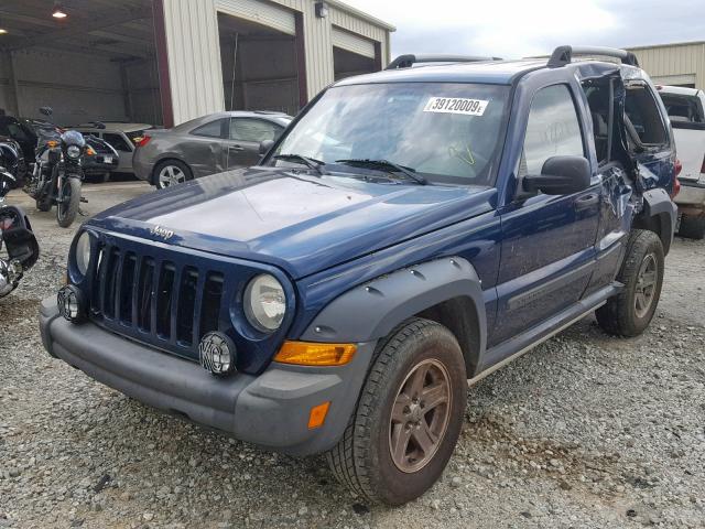 1J4GK38K95W681936 - 2005 JEEP LIBERTY RE BLUE photo 2