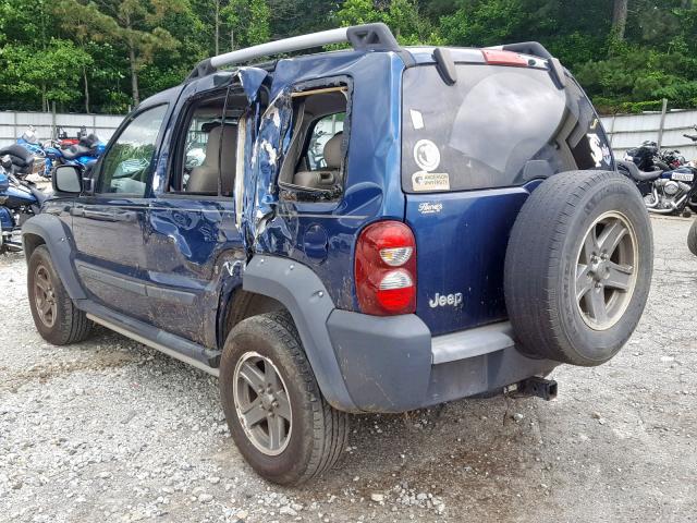 1J4GK38K95W681936 - 2005 JEEP LIBERTY RE BLUE photo 3