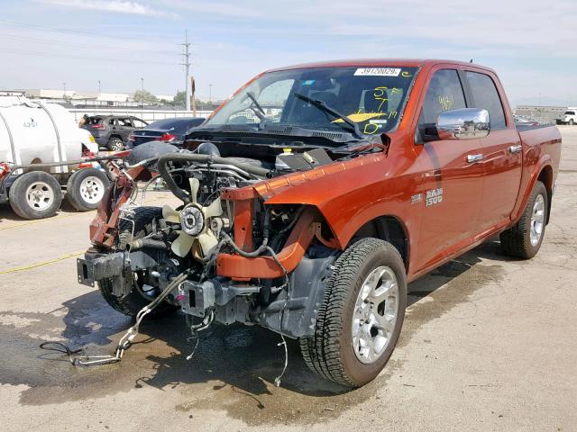 1C6RR7NT8DS683740 - 2013 RAM 1500 LARAM ORANGE photo 2