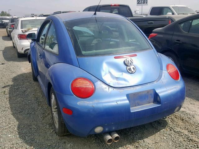 3VWCA21C1YM470963 - 2000 VOLKSWAGEN NEW BEETLE ლურჯი ფოტო 3