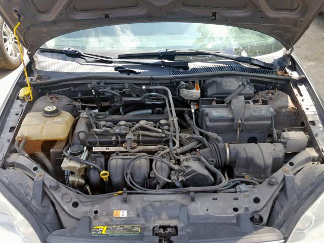 1FAHP34N37W178651 - 2007 FORD FOCUS ZX4 GRAY photo 7