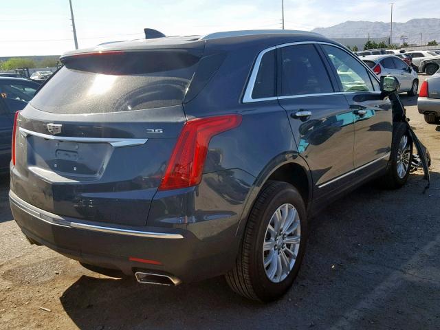 1GYKNARS9KZ163808 - 2019 CADILLAC XT5 BLUE photo 4