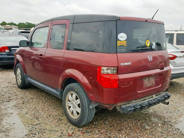 5J6YH18708L014083 - 2008 HONDA ELEMENT EX BURGUNDY photo 3