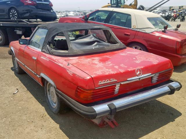 WDBBA45A1CB017735 - 1982 MERCEDES-BENZ 380 SL RED photo 3