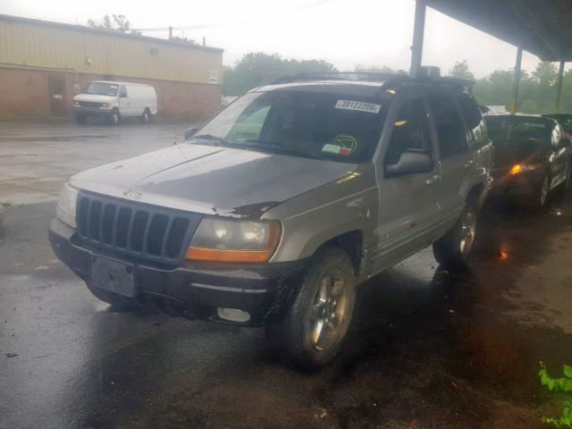 1J4GW58N73C513494 - 2003 JEEP GRAND CHER GRAY photo 2