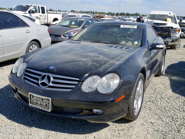 WDBSK75F65F100325 - 2005 MERCEDES-BENZ SL 500 BLACK photo 2