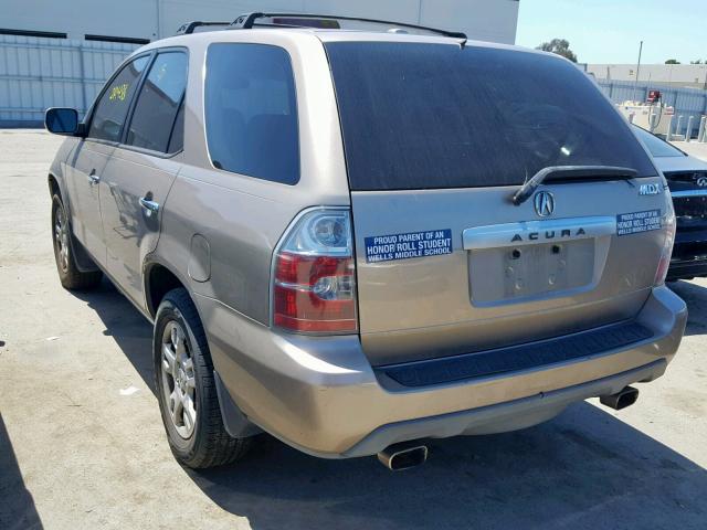 2HNYD18626H511231 - 2006 ACURA MDX TOURIN GOLD photo 3