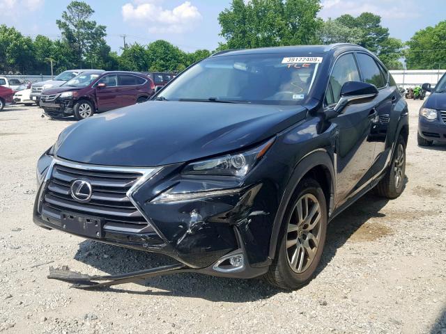 JTJBARBZ9F2018366 - 2015 LEXUS NX 200T BLACK photo 2