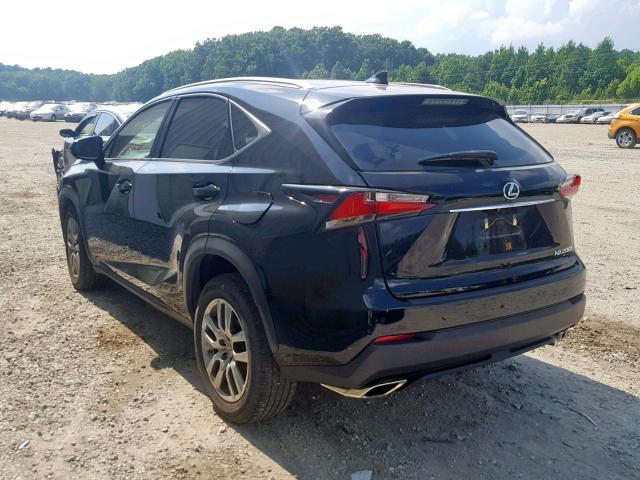 JTJBARBZ9F2018366 - 2015 LEXUS NX 200T BLACK photo 3