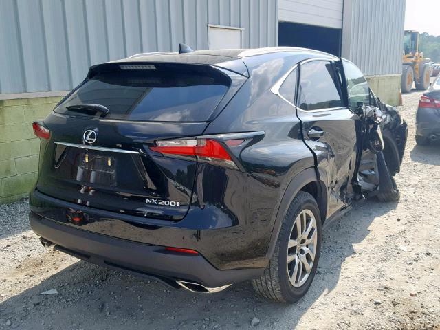 JTJBARBZ9F2018366 - 2015 LEXUS NX 200T BLACK photo 4