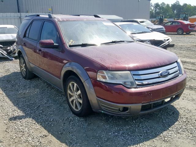 1FMDK02W68GA14416 - 2008 FORD TAURUS X S MAROON photo 1