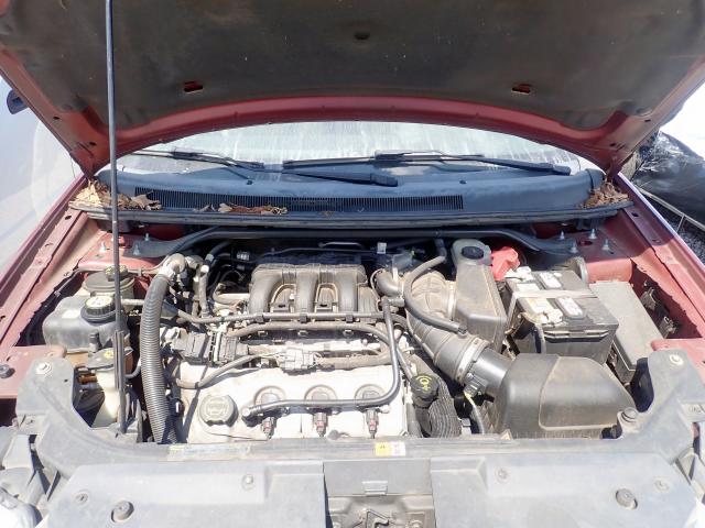 1FMDK02W68GA14416 - 2008 FORD TAURUS X S MAROON photo 7