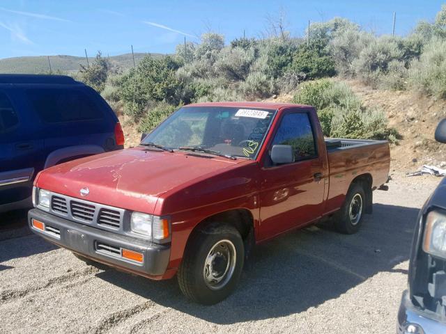 1N6SD11S2PC322339 - 1993 NISSAN TRUCK SHOR MAROON photo 2