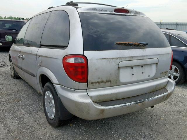 1C4GJ45383B156608 - 2003 CHRYSLER VOYAGER LX SILVER photo 3