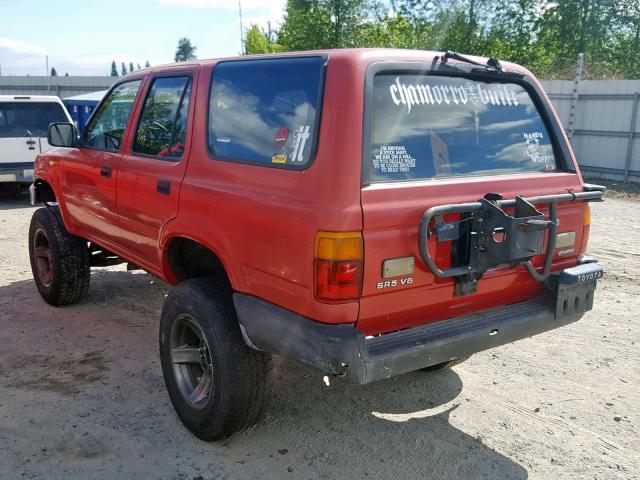 JT3VN39W2M8031696 - 1991 TOYOTA 4RUNNER VN RED photo 3