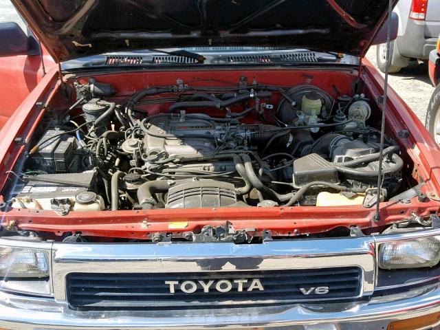 JT3VN39W2M8031696 - 1991 TOYOTA 4RUNNER VN RED photo 7