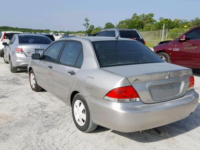 JA3AJ26E65U029968 - 2005 MITSUBISHI LANCER ES SILVER photo 3