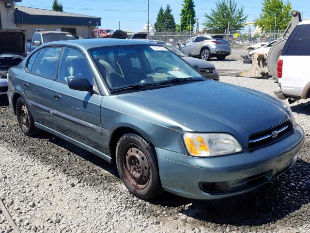 4S3BE635827214720 - 2002 SUBARU LEGACY L GREEN photo 1