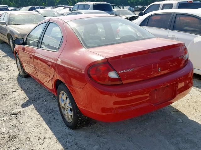 1B3AS46C42D517502 - 2002 DODGE NEON SE RED photo 3