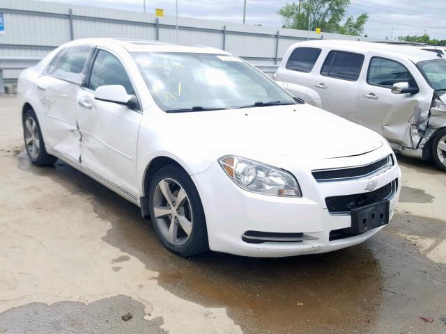 1G1ZC5E07CF158642 - 2012 CHEVROLET MALIBU 1LT WHITE photo 1