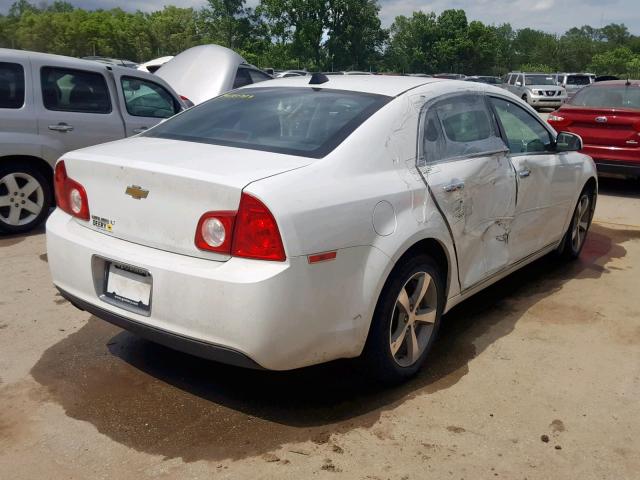 1G1ZC5E07CF158642 - 2012 CHEVROLET MALIBU 1LT WHITE photo 4