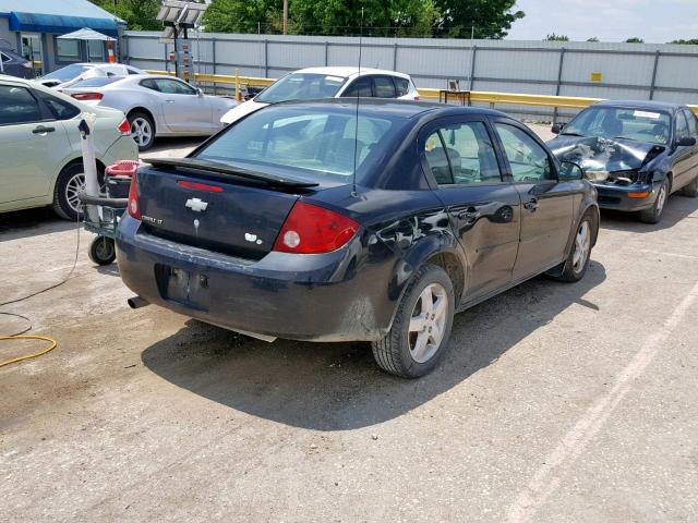 1G1AL55F567685062 - 2006 CHEVROLET COBALT LT BLACK photo 4