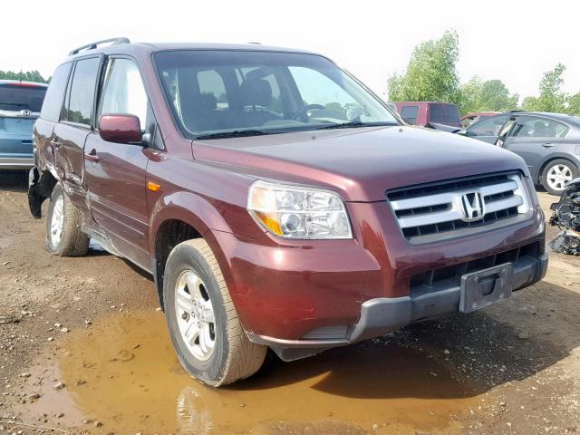 5FNYF18248B049616 - 2008 HONDA PILOT VP MAROON photo 1