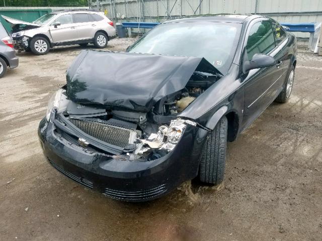 1G1AL18F687258223 - 2008 CHEVROLET COBALT LT BLACK photo 2