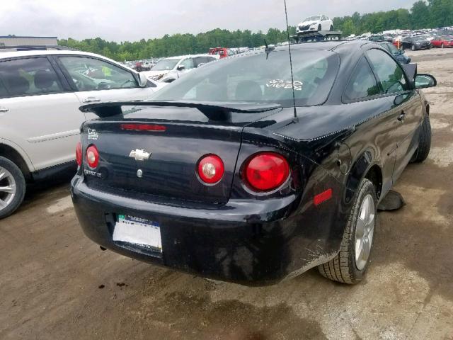 1G1AL18F687258223 - 2008 CHEVROLET COBALT LT BLACK photo 4