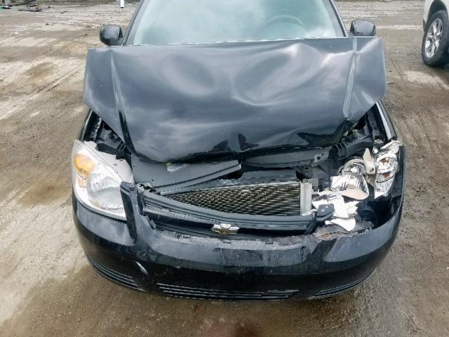 1G1AL18F687258223 - 2008 CHEVROLET COBALT LT BLACK photo 7