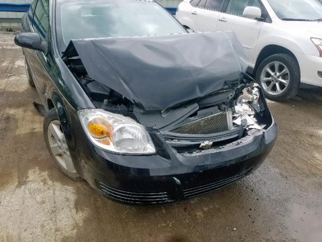 1G1AL18F687258223 - 2008 CHEVROLET COBALT LT BLACK photo 9