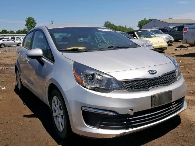 KNADM4A32G6647364 - 2016 KIA RIO LX SILVER photo 1