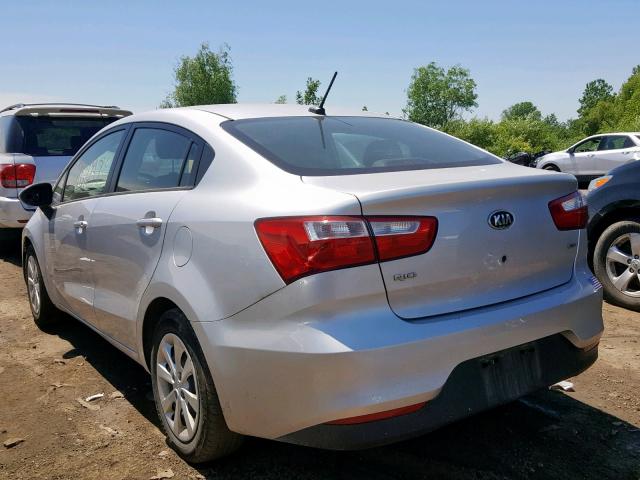 KNADM4A32G6647364 - 2016 KIA RIO LX SILVER photo 3