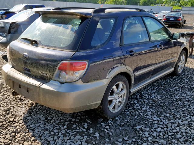 JF1GG68666H815356 - 2006 SUBARU IMPREZA OU BLUE photo 4