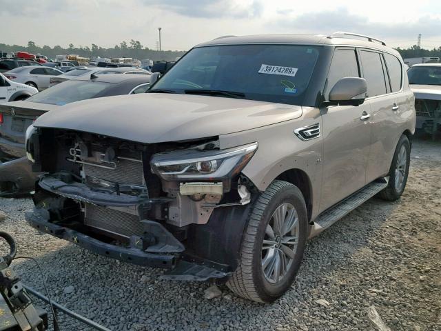 JN8AZ2NF2J9660951 - 2018 INFINITI QX80 BASE TAN photo 2