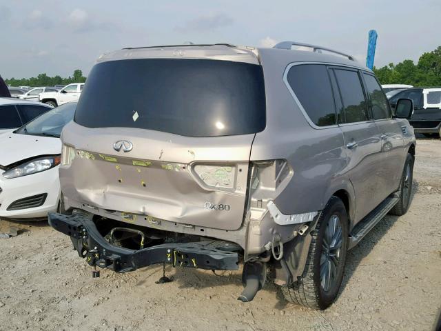 JN8AZ2NF2J9660951 - 2018 INFINITI QX80 BASE TAN photo 4