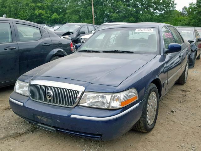 2MEFM74W54X672728 - 2004 MERCURY GRAND MARQ BLUE photo 2