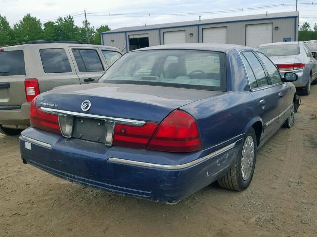 2MEFM74W54X672728 - 2004 MERCURY GRAND MARQ BLUE photo 4