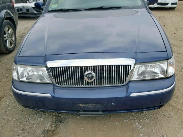 2MEFM74W54X672728 - 2004 MERCURY GRAND MARQ BLUE photo 9