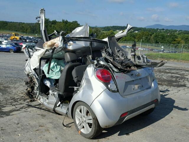 KL8CD6S92EC560942 - 2014 CHEVROLET SPARK 1LT SILVER photo 3