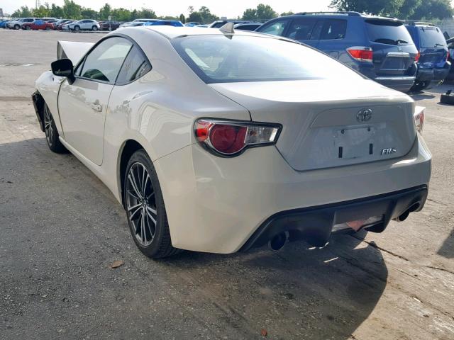 JF1ZNAA14F9701656 - 2015 TOYOTA SCION FR-S WHITE photo 3