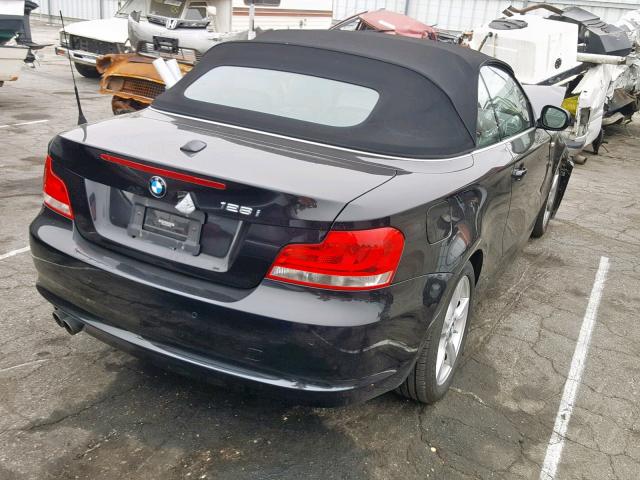 WBAUN1C56CVR00048 - 2012 BMW 128 I BLACK photo 4