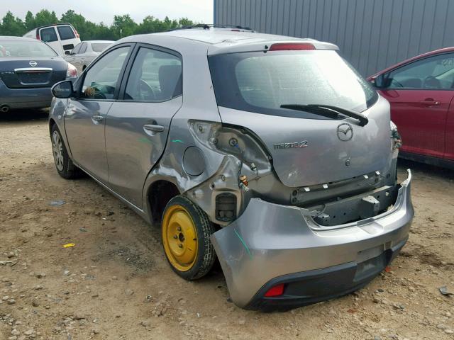 JM1DE1HY6B0104238 - 2011 MAZDA MAZDA2 SILVER photo 3