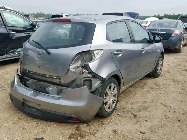 JM1DE1HY6B0104238 - 2011 MAZDA MAZDA2 SILVER photo 4