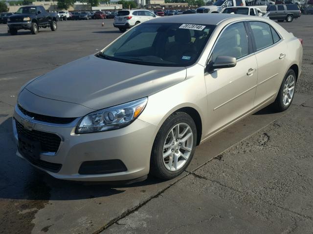 1G11C5SL7EF256262 - 2014 CHEVROLET MALIBU 1LT GOLD photo 2