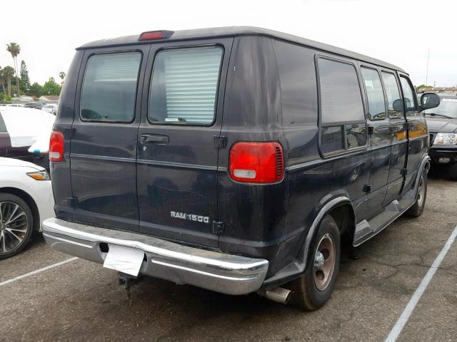 2B6HB11Y21K516291 - 2001 DODGE RAM VAN B1 BLACK photo 4