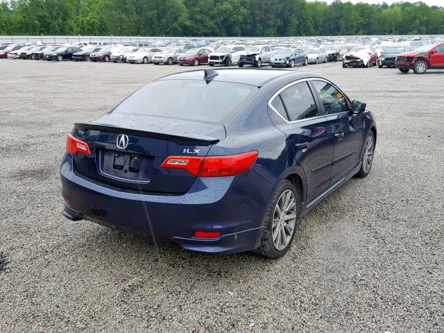 19VDE2E5XDE000838 - 2013 ACURA ILX 24 PRE BLUE photo 4